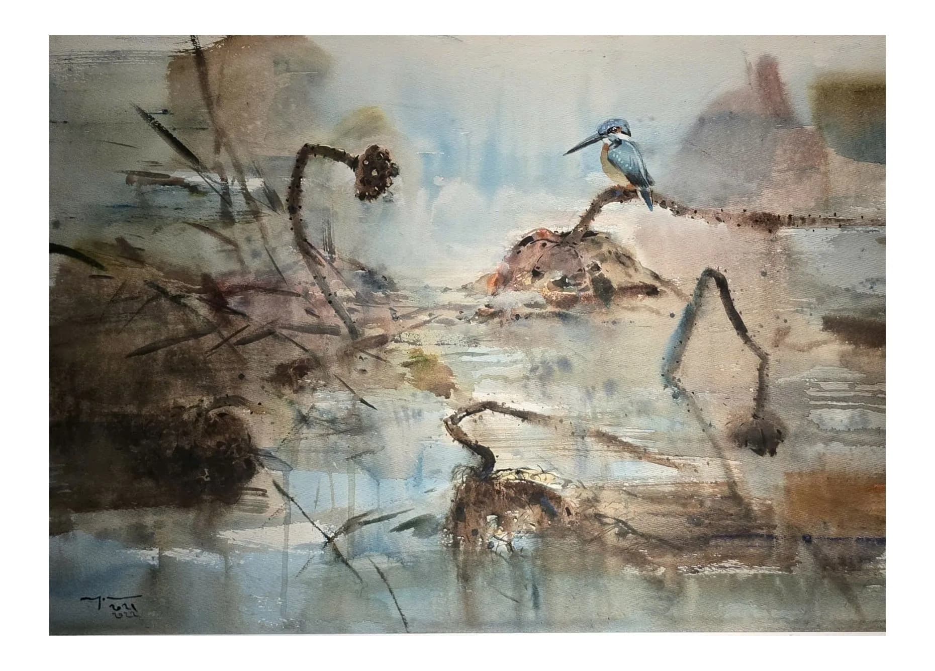 The Destiny of Coming to Painting: The Watercolors of Artist Truong Van Ngoc